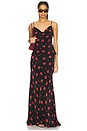 view 5 of 6 Monroe Maxi Skirt in Black Floral