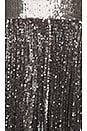view 5 of 5 Pleated Sequin Skirt in Gunmetal
