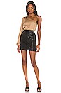 view 4 of 4 Alexis PU Skirt in Black