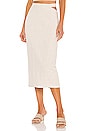 view 1 of 4 Midi Cut Out Skirt in Pebble
