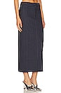 view 2 of 5 Sian Maxi Skirt in Navy Pinstripe