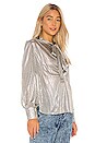 view 3 of 6 Metallic Blouse in Silver