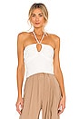 view 1 of 4 Key Hole Halter Top in Ivory