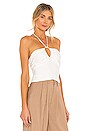 view 2 of 4 Key Hole Halter Top in Ivory