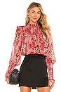 view 1 of 4 Remi Floral Blouse in Pink Gardenia