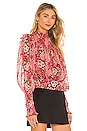 view 2 of 4 Remi Floral Blouse in Pink Gardenia
