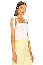 view 2 of 4 Linen Tie Cami in Orchid White