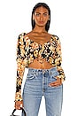 view 1 of 4 Floral Tie Crop Top in Bold Floral