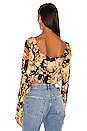 view 3 of 4 Floral Tie Crop Top in Bold Floral