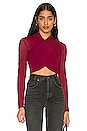 view 1 of 4 Aliyah Top in Burgundy