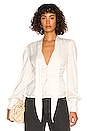 view 1 of 6 Tie Blouse in Ivory