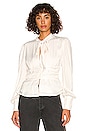 view 2 of 6 Tie Blouse in Ivory