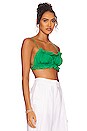 view 2 of 4 The Barely There Top in Vivid Green