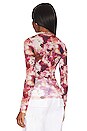 view 3 of 4 Lea Mesh Top in Tie Dye