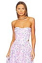 view 1 of 4 Mirabelle Floral Bustier in Lilac Floral