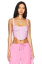 view 1 of 4 Lani Floral Bustier in Lilac Mist