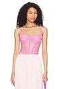 view 1 of 4 Holland Bustier Top in Lili Pink