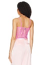 view 3 of 4 Holland Bustier Top in Lili Pink