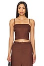 view 1 of 4 x REVOLVE Sita Top in Chocolate Brown