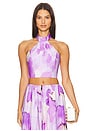 view 1 of 4 Alora Halter Top in Lavender Floral