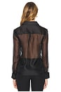 view 3 of 4 Rebecca Organza Shirt in Black