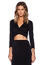 view 1 of 3 Criss Cross Crop Top in Black