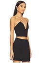 view 2 of 4 Delphi Strapless Crop Top in Black