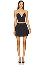 view 4 of 4 Delphi Strapless Crop Top in Black
