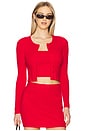 view 1 of 5 Sarita Knit Top in Deep Red