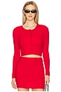 view 2 of 5 Sarita Knit Top in Deep Red