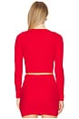 view 4 of 5 Sarita Knit Top in Deep Red