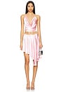 view 4 of 4 Andreama Satin Halter Top in Petal Pink