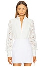 view 1 of 5 Remy Lace Bodysuit in Orchid White