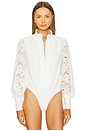 view 2 of 5 Remy Lace Bodysuit in Orchid White