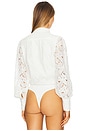 view 4 of 5 Remy Lace Bodysuit in Orchid White