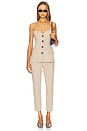view 4 of 4 Kylian Button Front Top in Tan