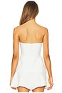 view 3 of 4 Helenia Longline Strapless Top in Orchid White