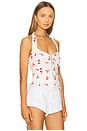 view 2 of 4 Rixton Printed Halter Top in Summer White Floral
