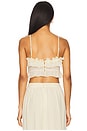 view 3 of 4 Alira Frill Detail Crop Top in Soft Beige