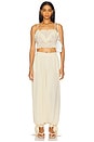 view 4 of 4 Alira Frill Detail Crop Top in Soft Beige