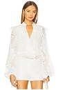 view 1 of 5 BLUSA BORDADA CON VOLANTES in Orchid White