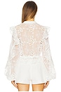 view 3 of 5 BLUSA BORDADA CON VOLANTES in Orchid White