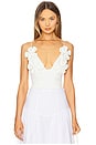 view 1 of 4 Ingrid Fitted Flower Top in Orchid White