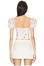 view 3 of 4 Sheyla Top in Summer White Floral