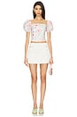 view 4 of 4 Sheyla Top in Summer White Floral