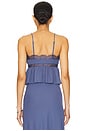 view 3 of 4 Amari Lace Detail Cami in Dusty Blue