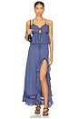 view 4 of 4 Amari Lace Detail Cami in Dusty Blue