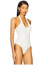 view 3 of 5 Trey Halter Neck Bodysuit in Orchid White