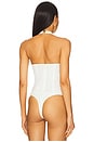 view 4 of 5 Trey Halter Neck Bodysuit in Orchid White
