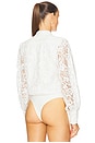 view 4 of 5 Remy Lace Bodysuit in Orchid White